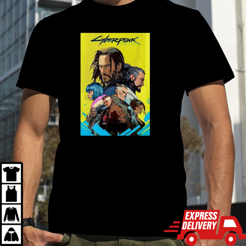 Cyberpunk 2077 Characters In Night City T-shirt