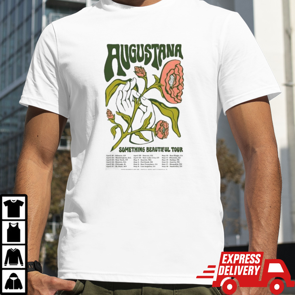 Dan Layus With Augustana Something Beautiful Tour Poster Shirt