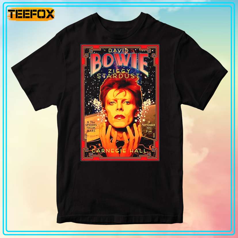 David Bowie Ziggy Stardust Carnegie Hall T-Shirt