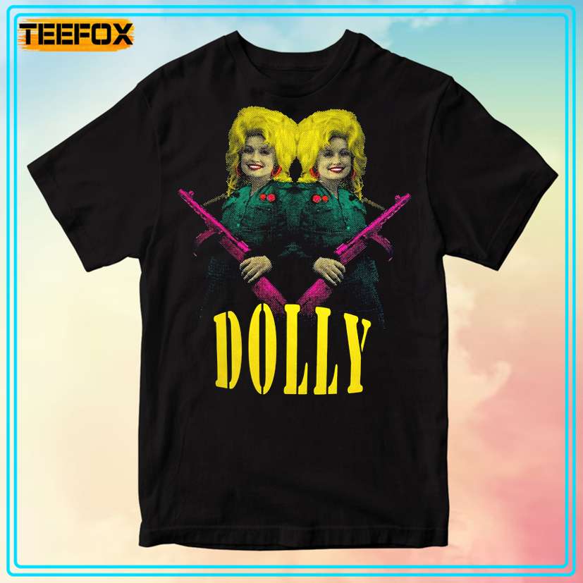 Dolly Parton Army Screen Printed Unisex T-Shirt