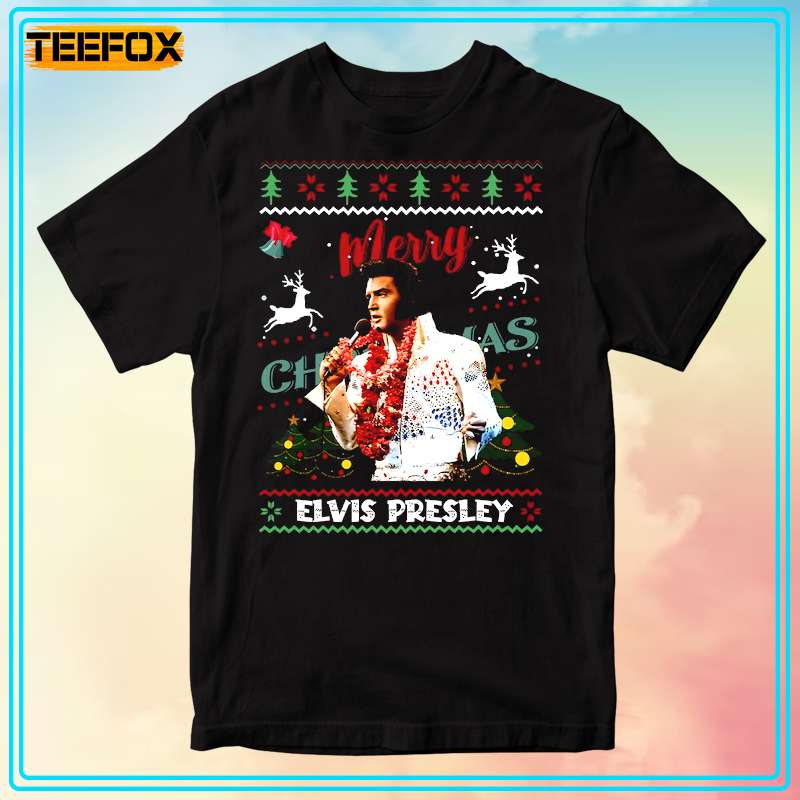 Elvis Presley Merry Christmas Short-Sleeve T-Shirt