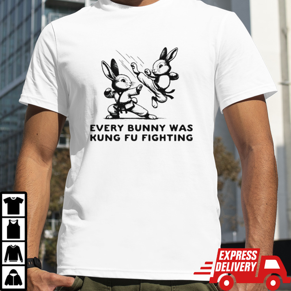 Every bunny was kung fu fighting shirt