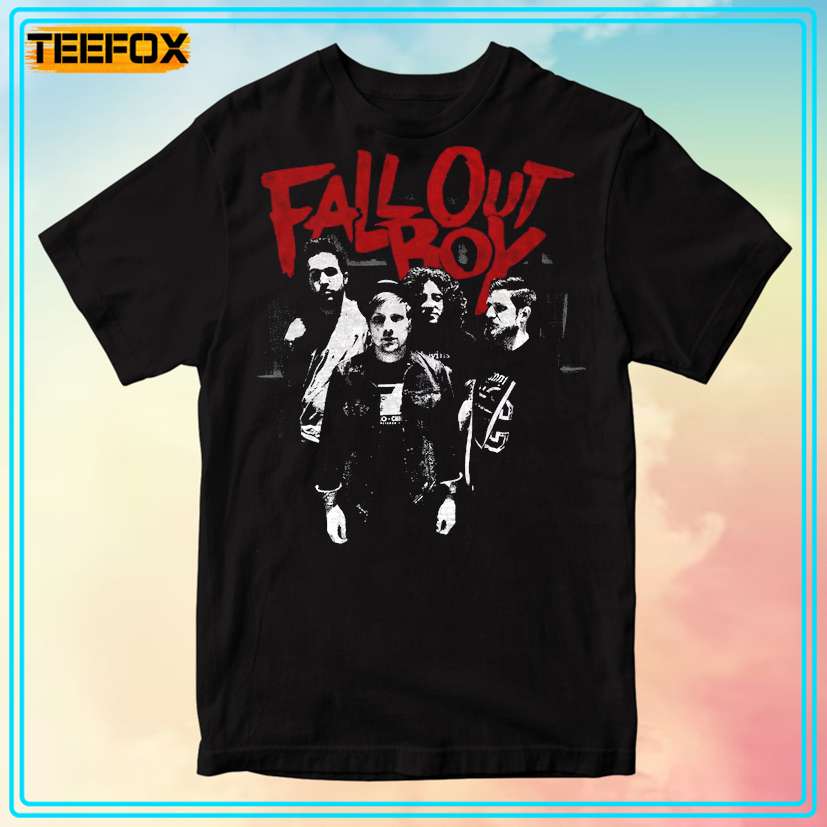 Fall Out Boy Punk Scratch Music Band T-Shirt