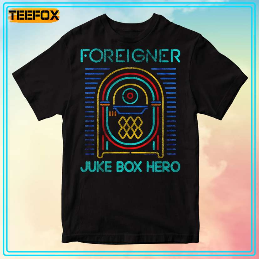 Foreigner Juke Box Hero Rock Music T-Shirt