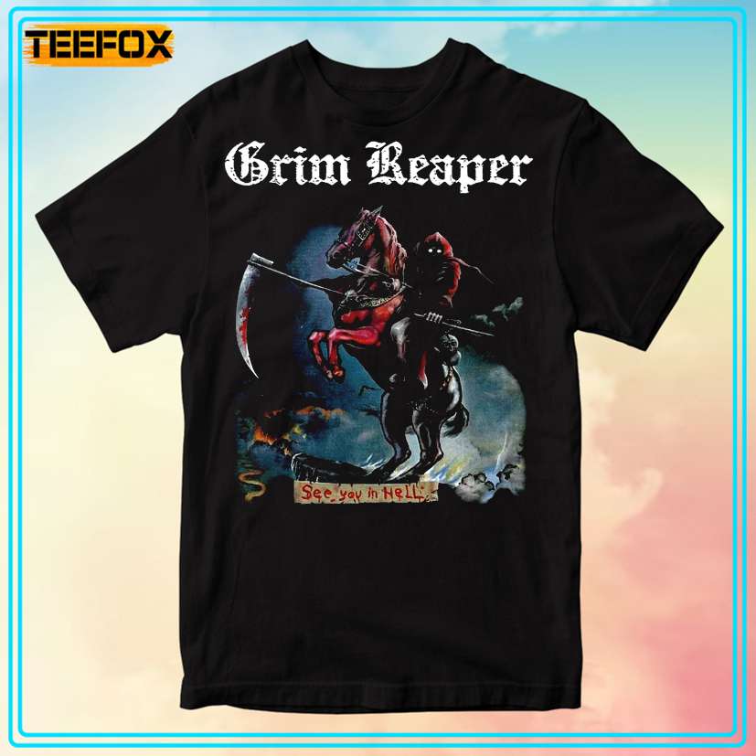 Grim Reaper See You in Hell 1983 T-Shirt