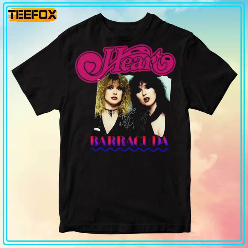 Heart Barracuda Classic Rock Band T-Shirt