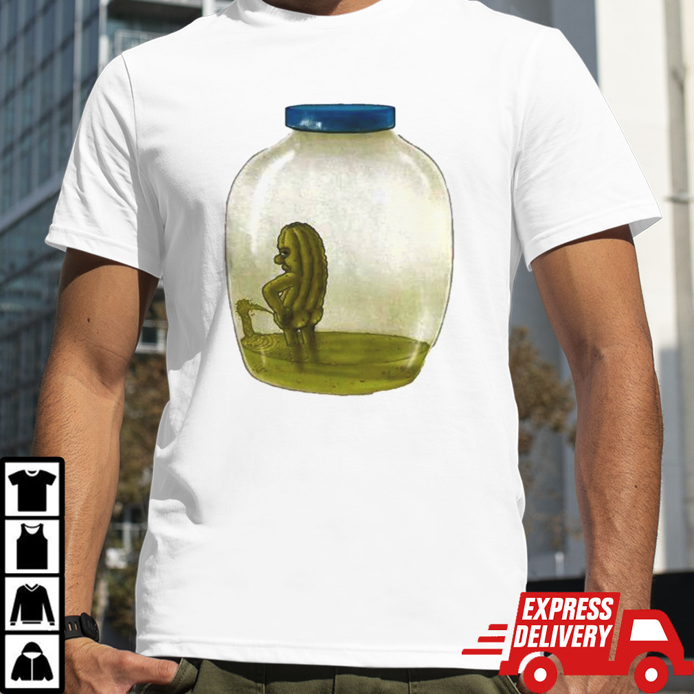 Pickle peeing in vinegar T-shirt