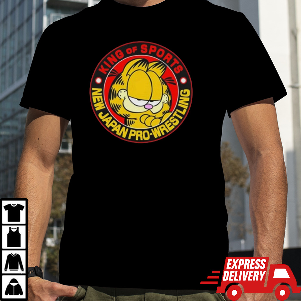 Garfield King Of Sports New Japan Pro Wrestling Shirt