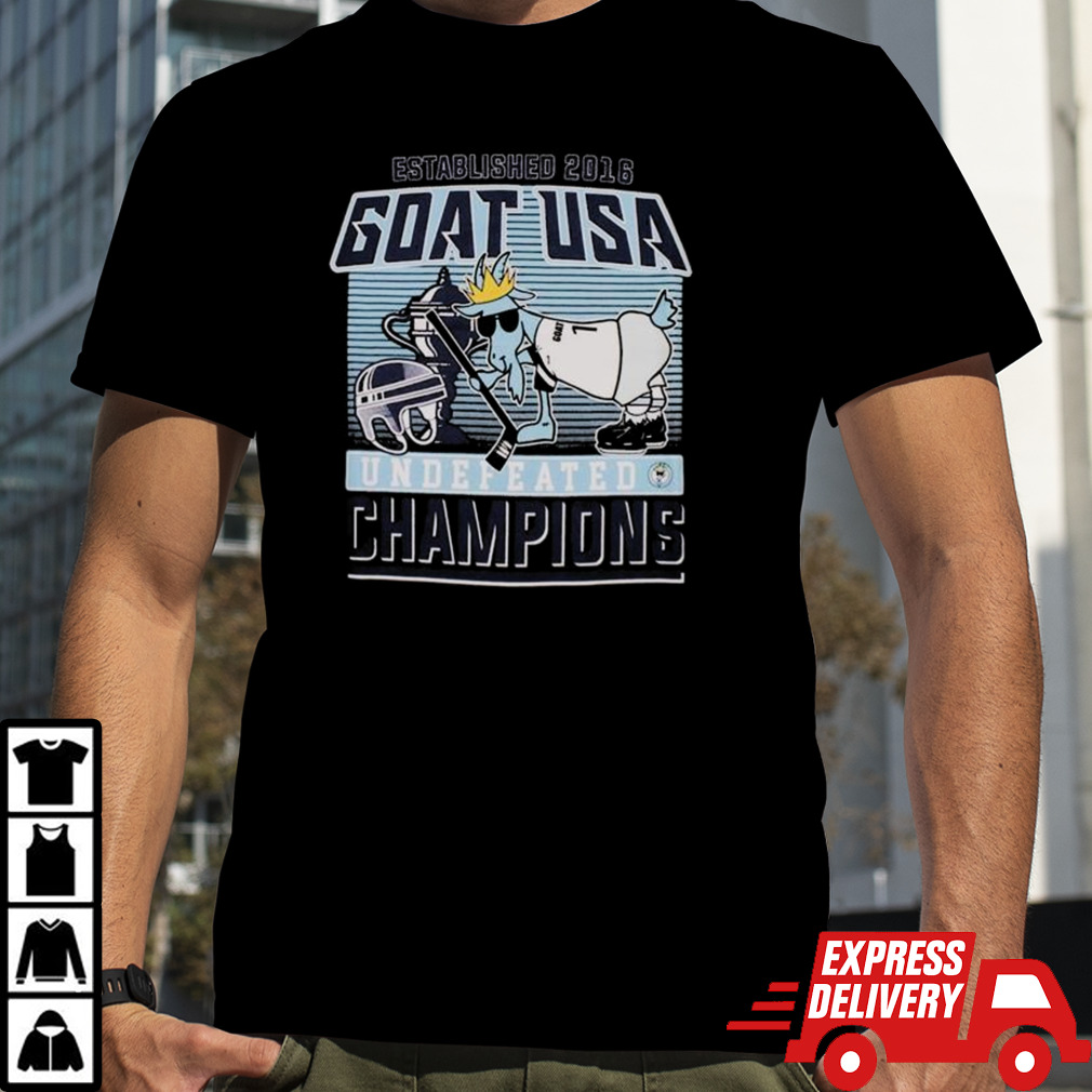 Goat Usa Undefeated Hockey Champions Shirt