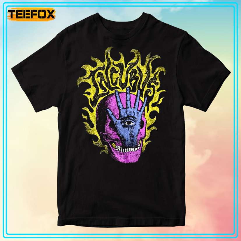 Incubus Flaming Skull Hand T-Shirt