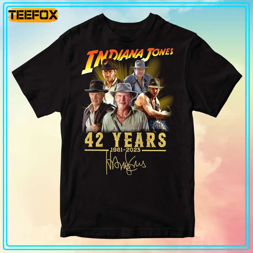 Indiana Jones 42 Years Anniversary 1981-2023 T-Shirt