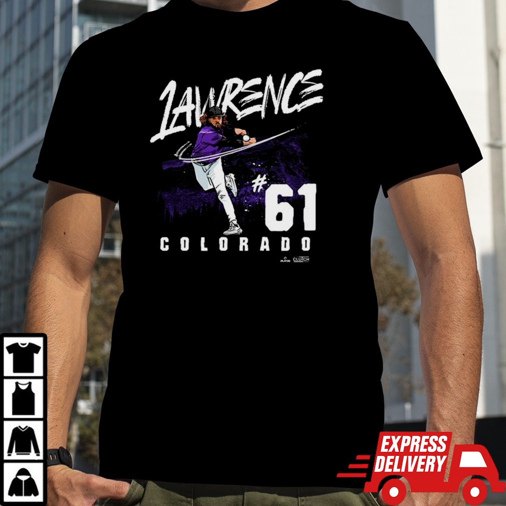 Justin Lawrence 61 Colorado Rookies Baseball Mlb Relentless Spirit Grunge T-shirt