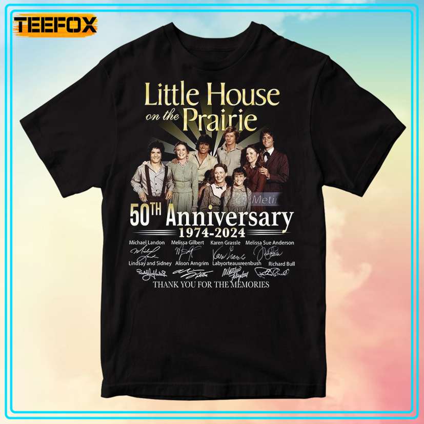 Little House On The Prairie Movie 50th Anniversary 1974-2024 T-Shirt