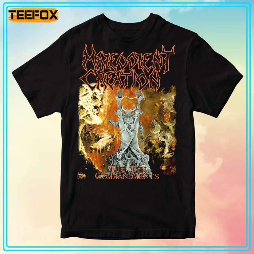 Malevolent Creation The Ten Commandments 1991 T-Shirt