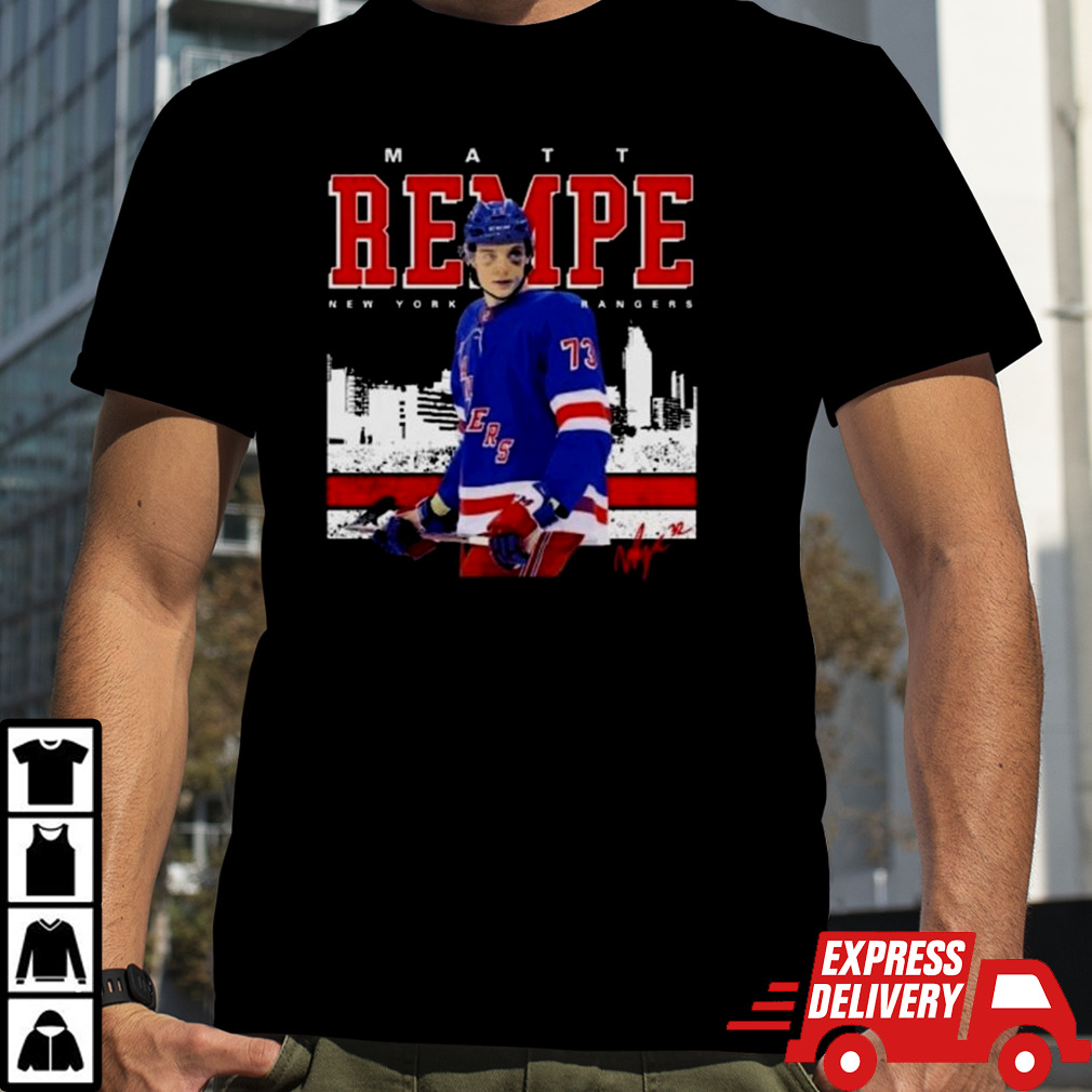 Matt Rempe New York Rangers Signature T-shirt