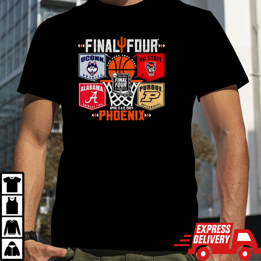 NCAA Final Four 2024 Basketball 4-Team Banners vintage shirt