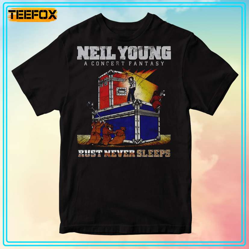 Neil Young Rust Never Sleeps Concert Fantasy Unisex T-Shirt