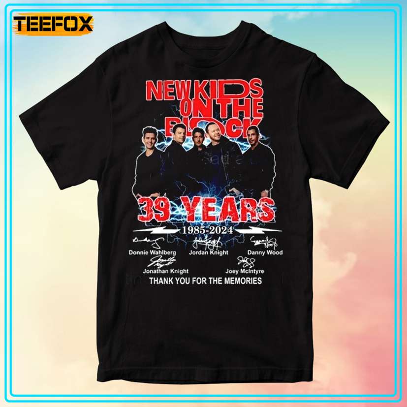 New Kids On The Block NKOTB 39 Years 1985-2024 T-Shirt