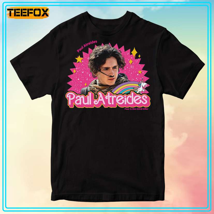 Paul Atreides Timothee Chalamet Dune Fear is The Mind Killer T-Shirt