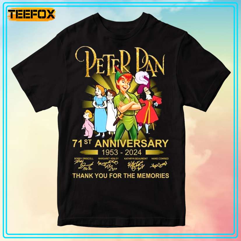 Peter Pan 71st Anniversary 1953-2024 T-Shirt