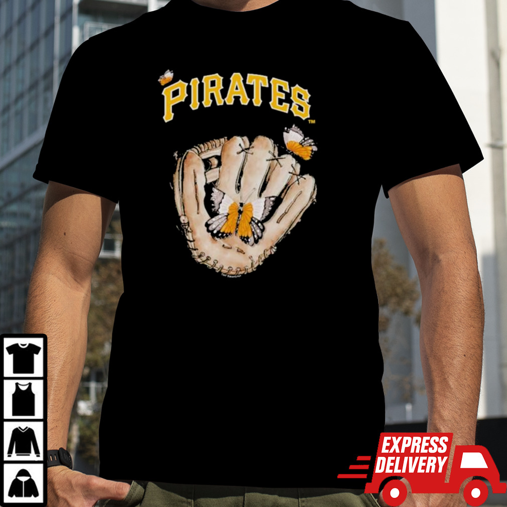 Pittsburgh Pirates Tiny Turnip Toddler Butterfly Glove T-Shirt