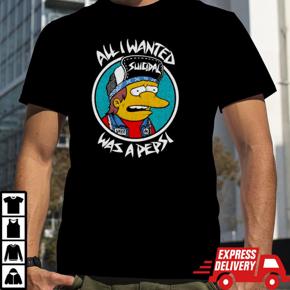 Simpson All I Wanted Was A Pepsi T-shirt