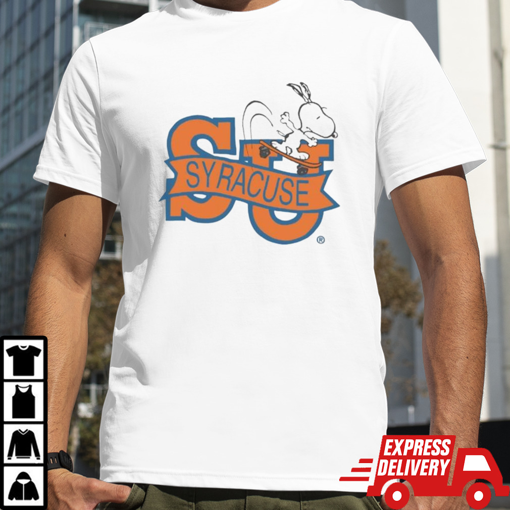 Syracuse Peanuts Snoopy skateboard shirt