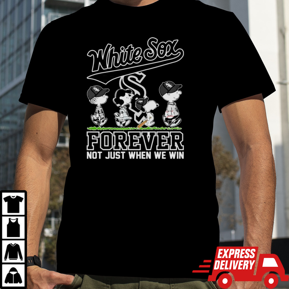 Peanuts Characters Abbey Road Chicago White Sox Forever Not Just When We Win Shirt