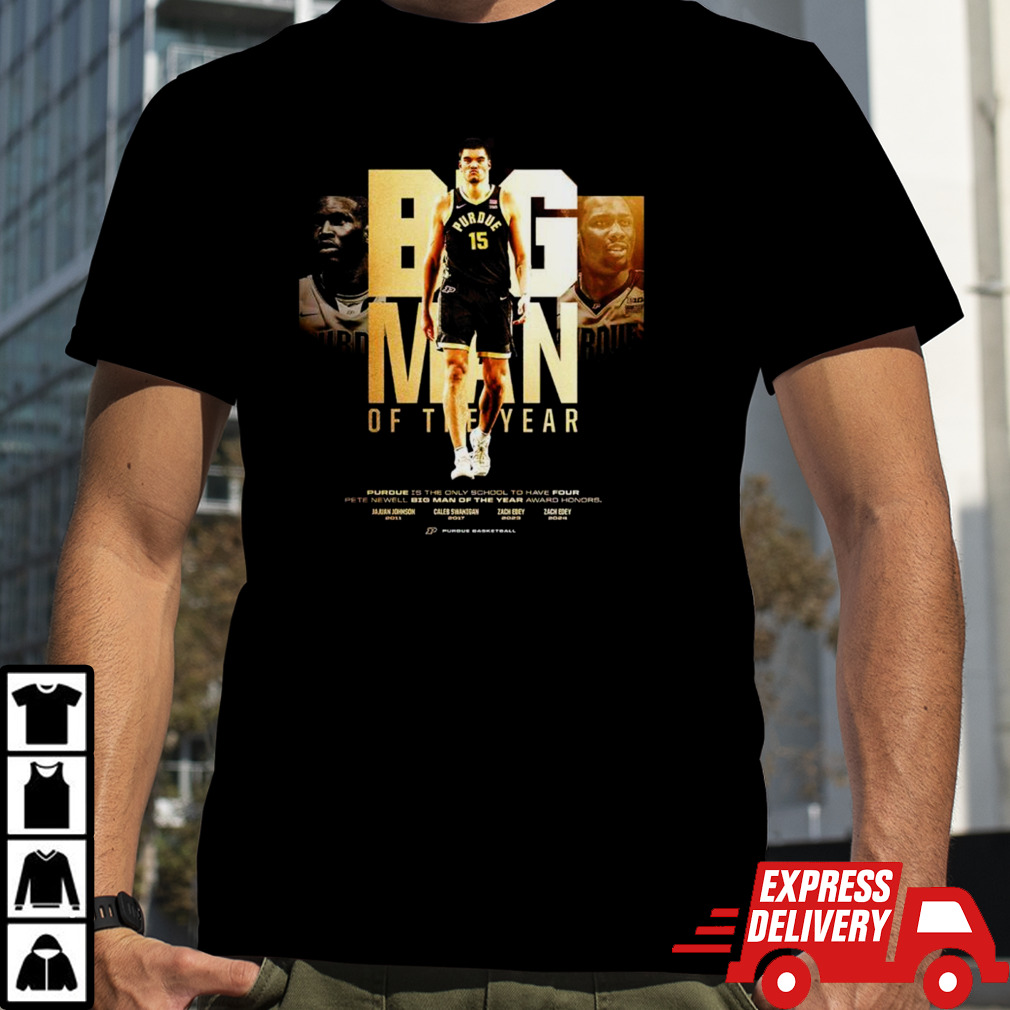 Purdue Boilermakers Zach Edey Big Man Of The Year T Shirt