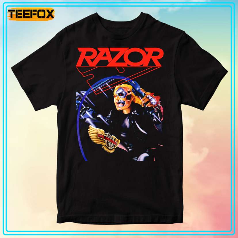 Razor Evil Invaders 1985 T-Shirt