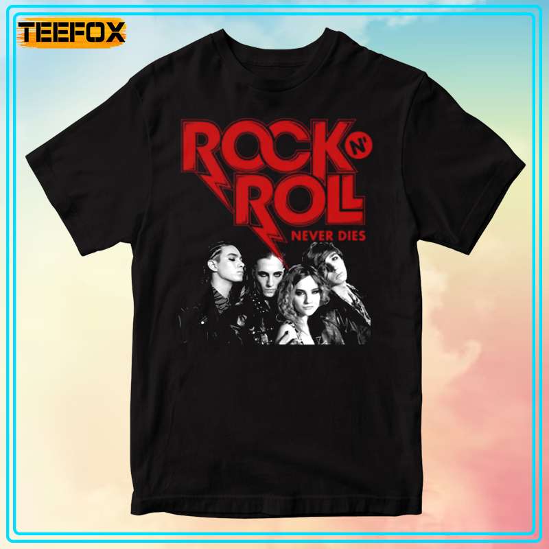 Rock N Roll Never Die Maneskin Band Short-Sleeve T-Shirt