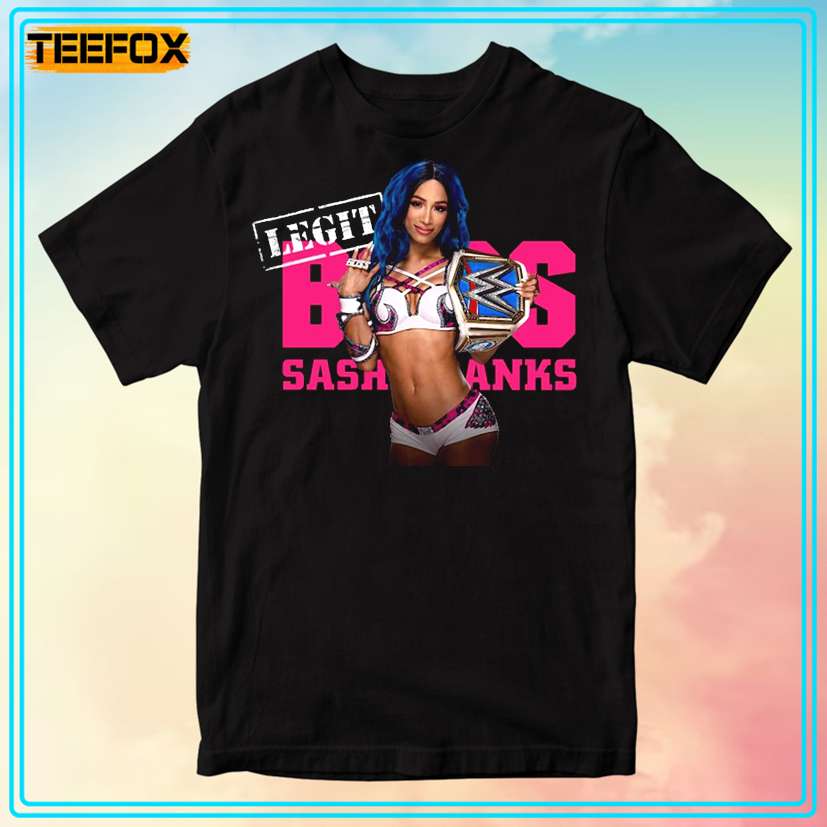 Sasha Banks The Legit Boss Pink T-Shirt