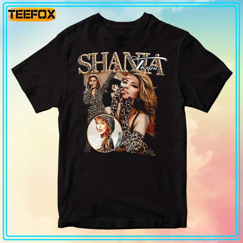 Shania Twain Leopard Outfit Short-Sleeve T-Shirt