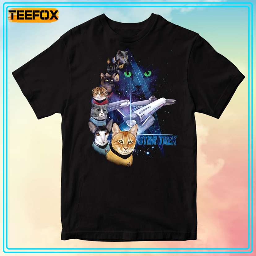 Star Trek Cat Feline Galaxy Unisex T-Shirt