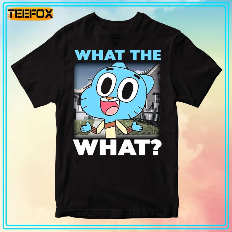 The Amazing World Of Gumball Watterson What The What Neighborhood Short-Sleeve T-Shirt