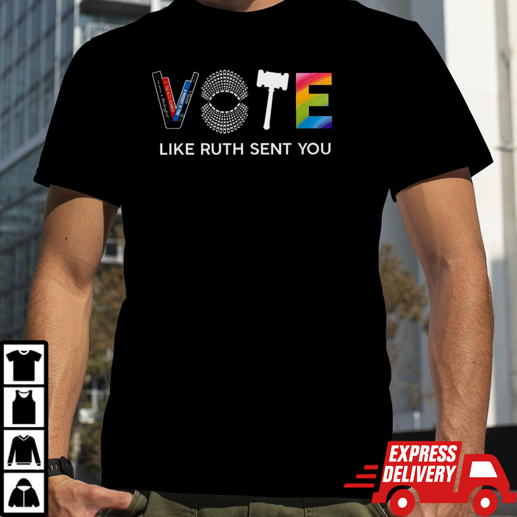 Vote Like Ruth Sent You 3 4 Sleeve Raglan shirt