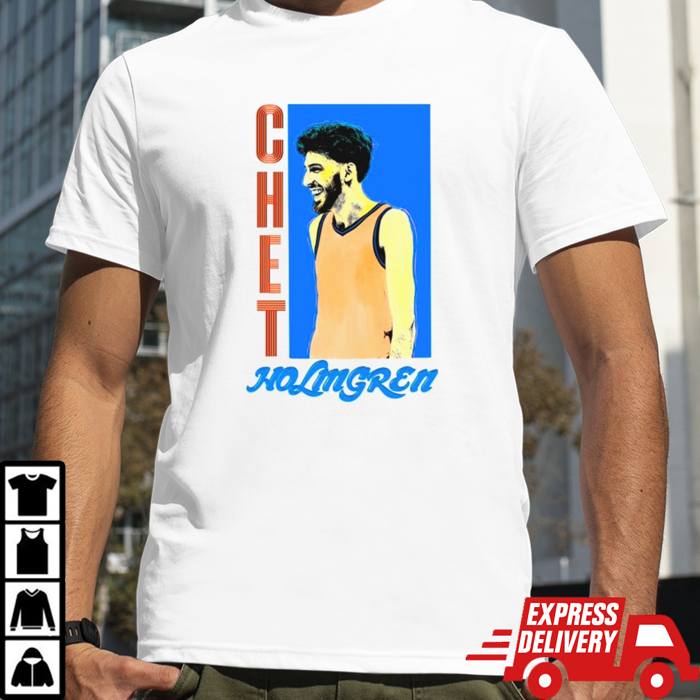 Chet Holmgren Thunder basketball retro shirt