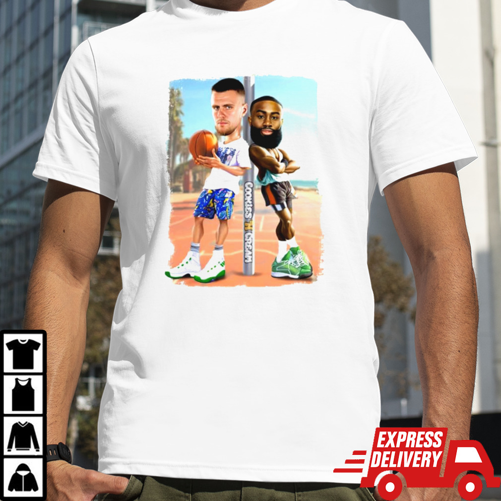 Cookies and Cream Jaylen Brown X Kristaps Porzingis shirt