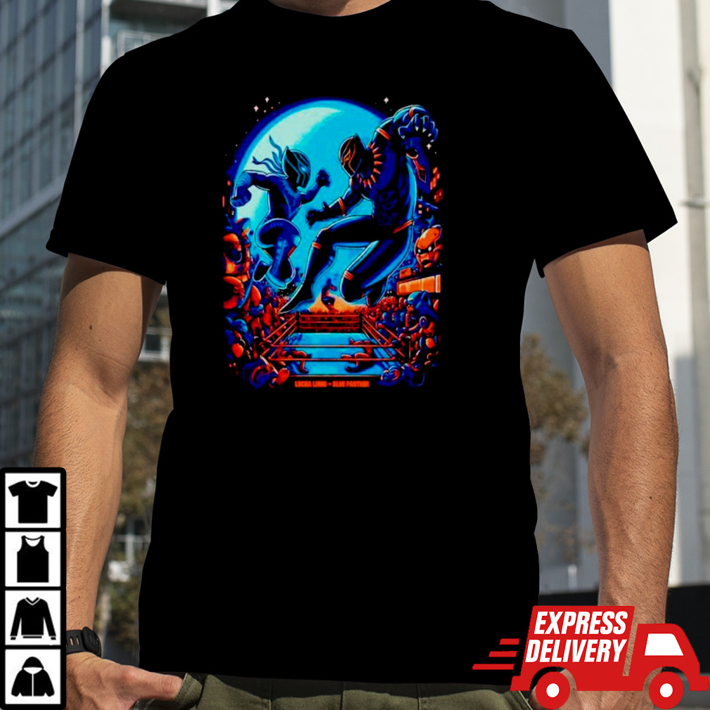 Lucha Libre vs. Blue Panther Wrestling shirt