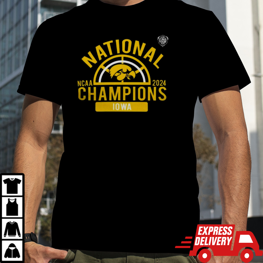 National Champions Iowa Hawkeyes 2024 Ncaa Women’s Basketball Final Four Logo T-shirt