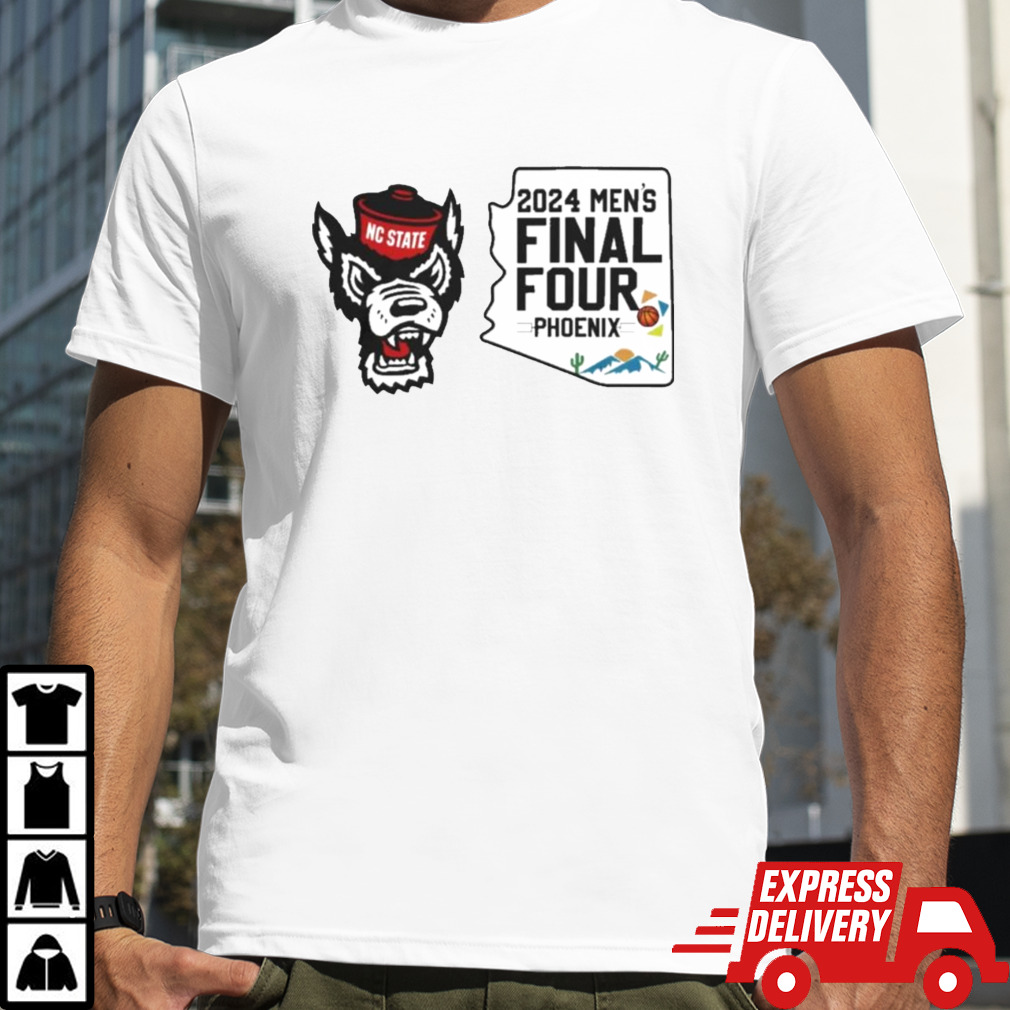 Nc State Wolfpack Final Four Basketball Ncaa Map Shirt