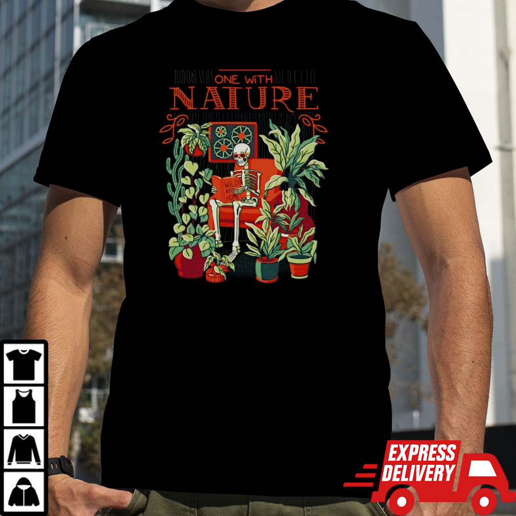 Skeleton one with nature shirt