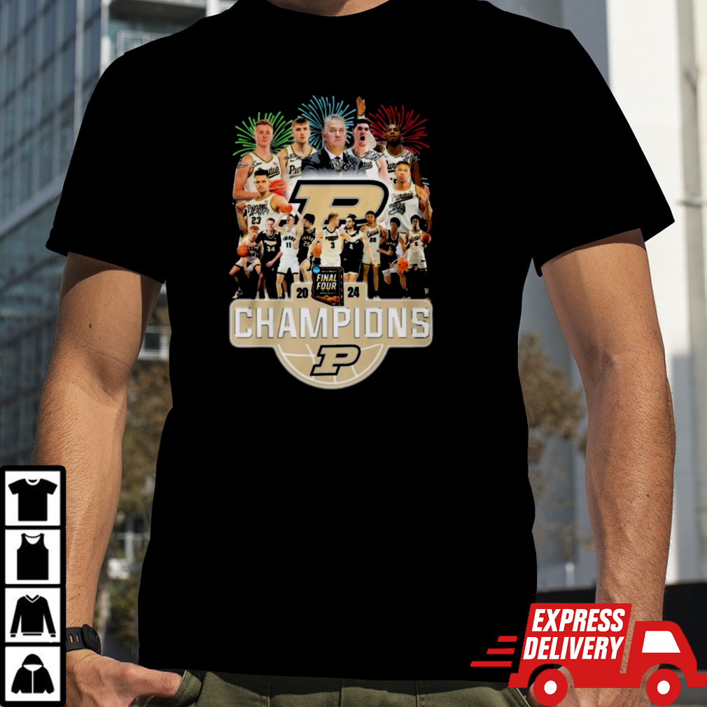 2024 Mens Final Four Champions Purdue Boilermakers T-Shirt