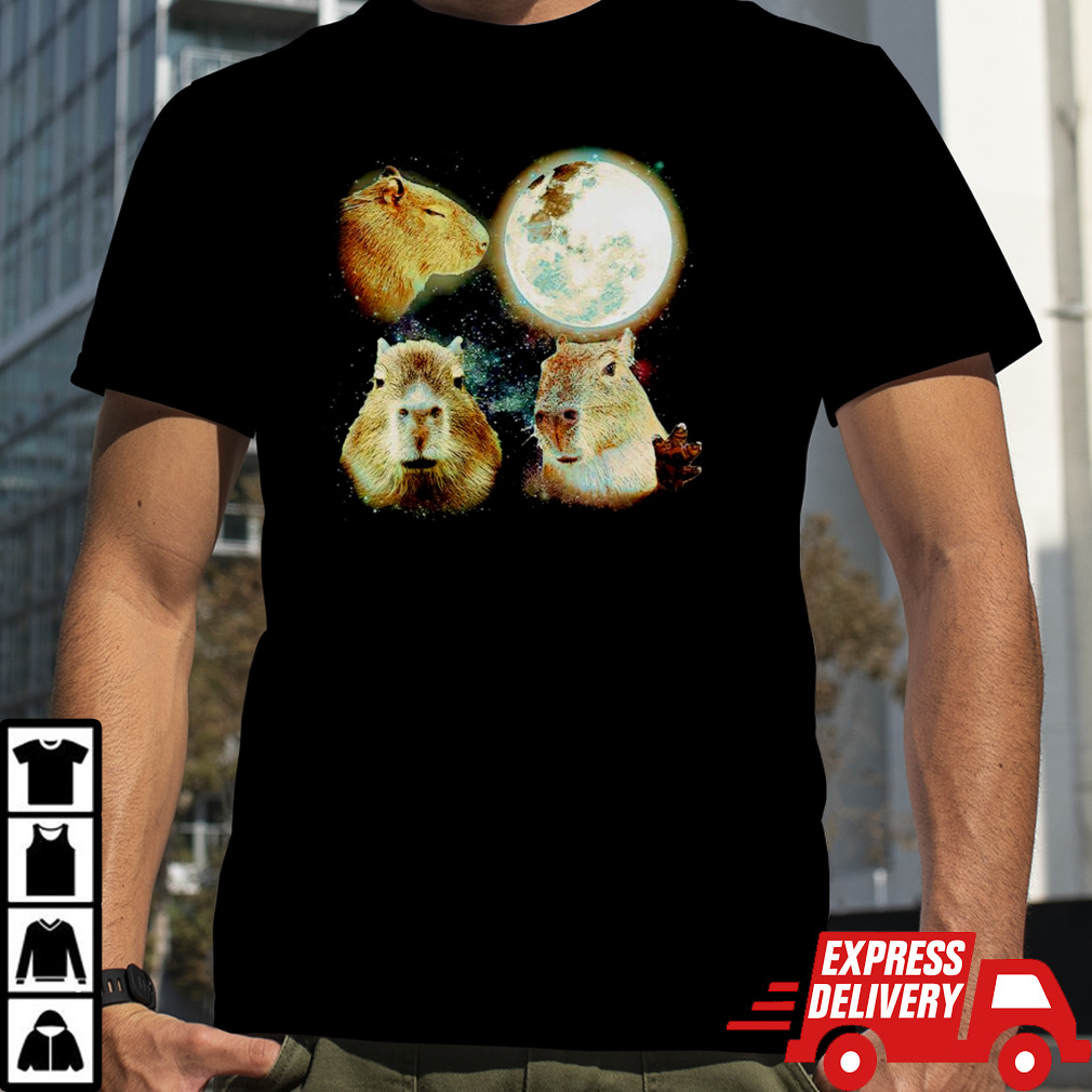 Capybara moon shirt