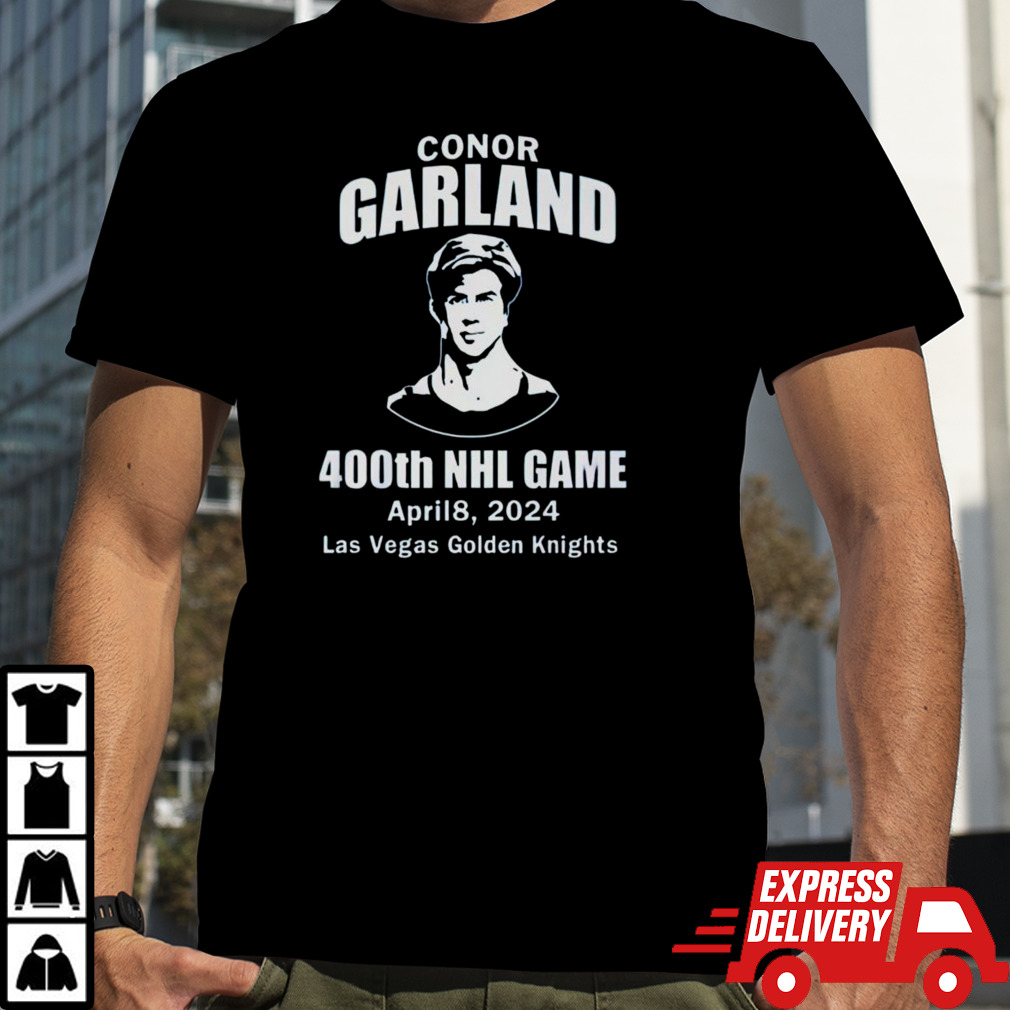 Conor Garland 400th NHL Game Las Vegas Golden Knights 2024 shirt