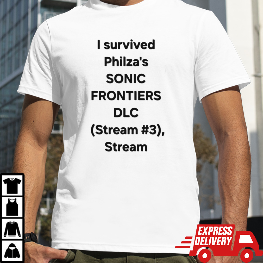 I survived Philza’s sonic frontiers DLC shirt