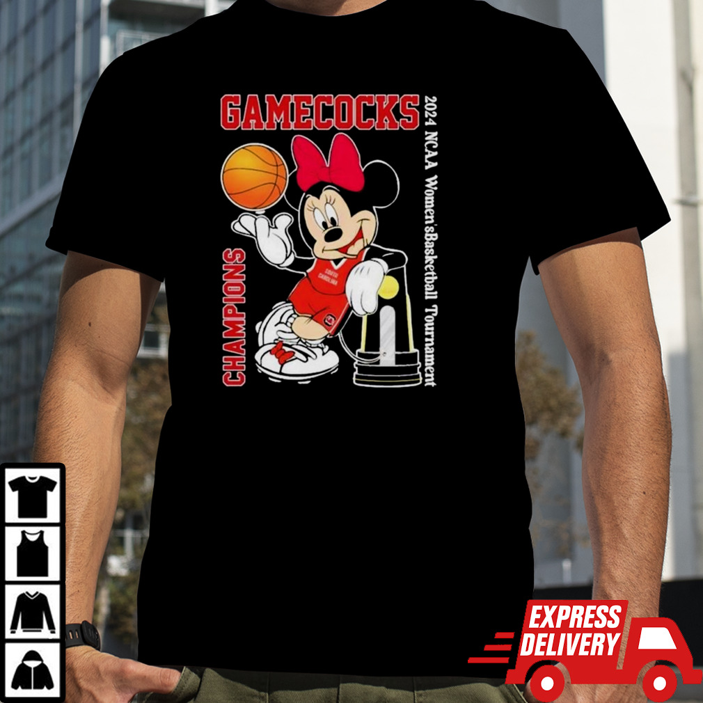 Minnie Mouse South Carolina Gamecocks Champions 2024 NCAA Women’s Basketball Tournament Shirt