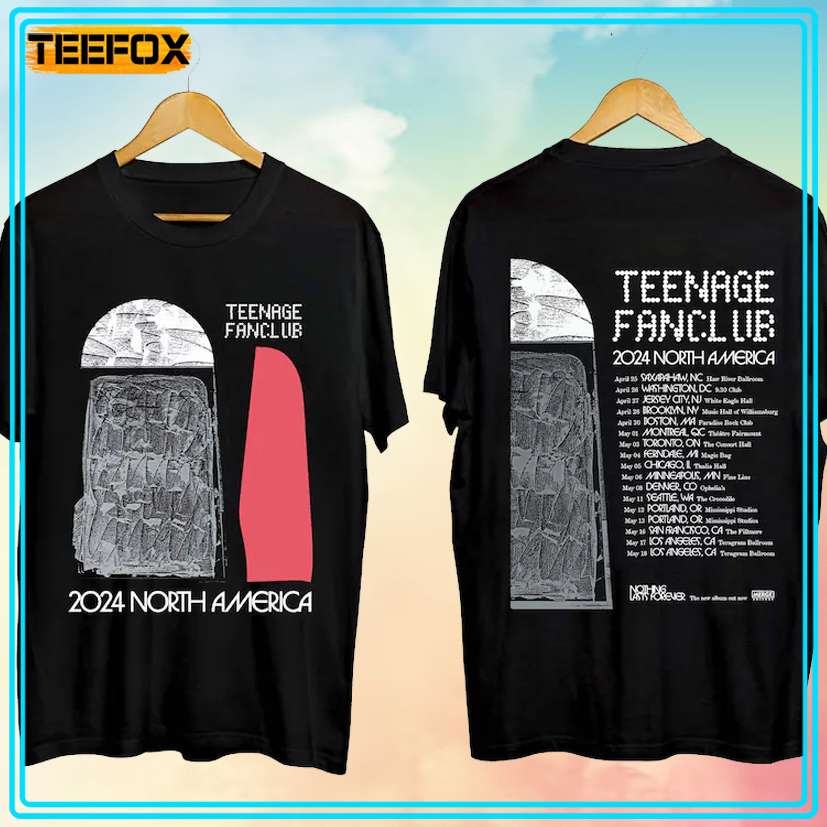 Teenage Fanclub Tour 2024 Concert T-Shirt