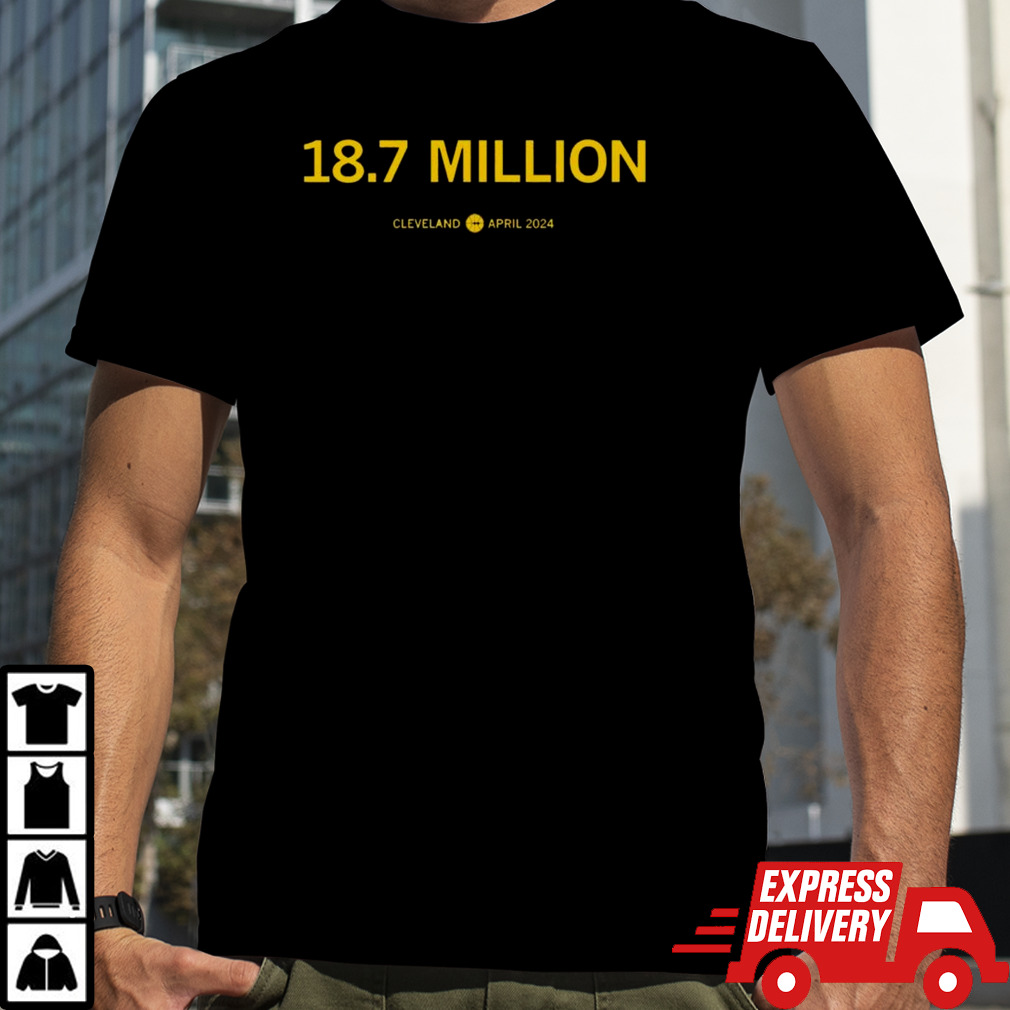 18.7 million Cleveland April 2024 Iowa basketball shirt