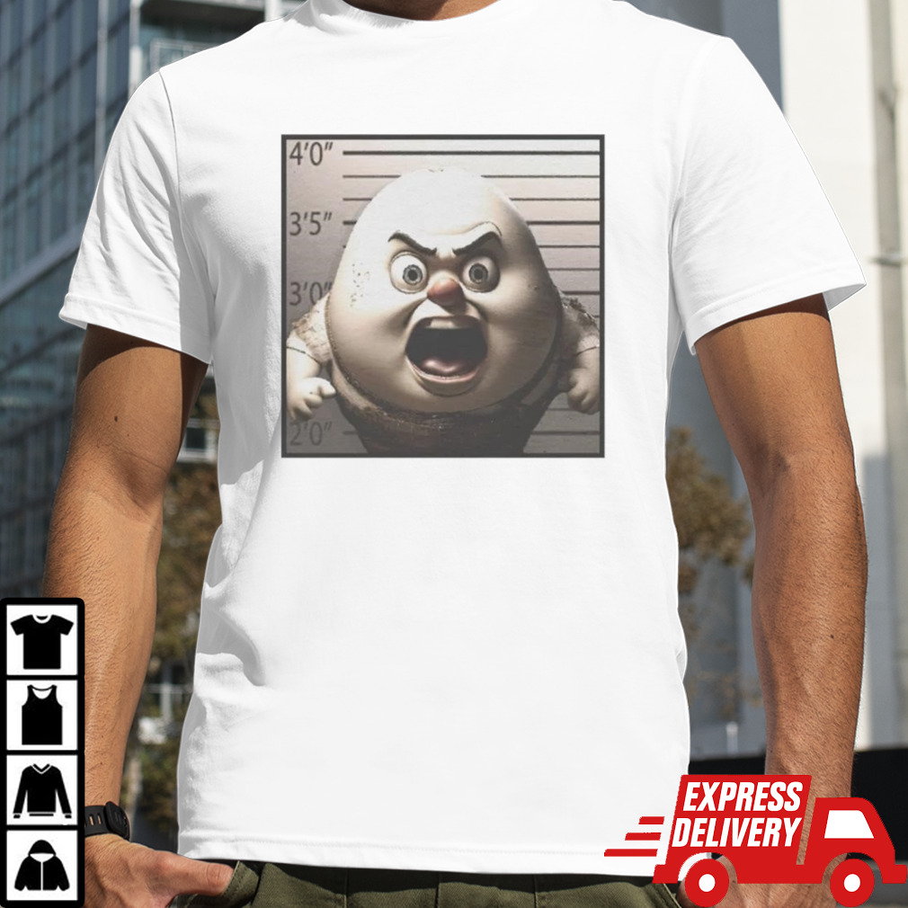 Angry egg mugshot shirt